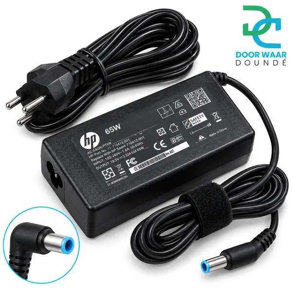 Chargeur HP 65W Blue Pin 4,5 mm – Réf. 710412-001